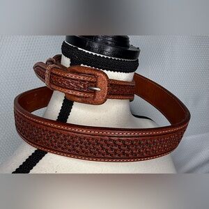 Vogt Brown Leather Men's Belt